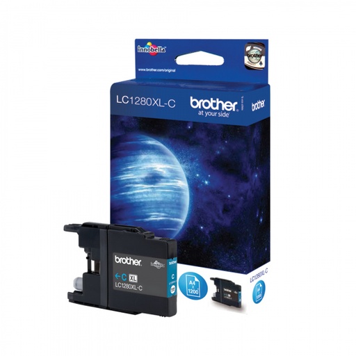 [BR-LC1280XLCY-MO] Brother LC1280XL Cartouche Inkjet Cyan Marque Originale 