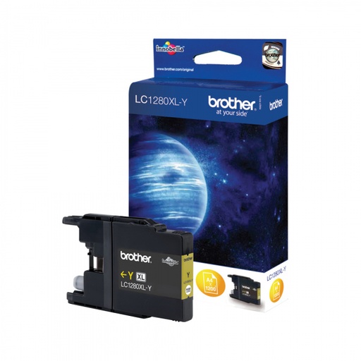 [BR-LC1280XLYL-MO] Brother LC1280XL Cartouche Inkjet Yellow Marque Originale 