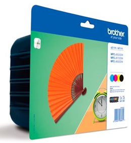 [BR-LC129XLVP4-MO] Brother LC129XL LC125XL Pack de 4 cartouches Inkjet BLK/CYN/MAG/YEL Marque Originale