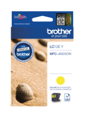 [BR-LC12EYL-MO] Brother LC12E Cartouche Inkjet Yellow Marque Originale
