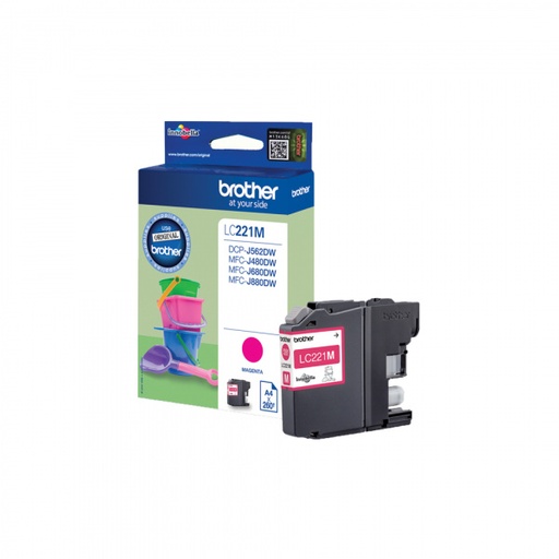 [BR-LC221MG-MO] Brother LC221 Cartouche Inkjet Magenta Marque Originale
