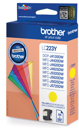 [BR-LC223YL-MO] Brother LC223 Cartouche Inkjet Yellow Marque Originale 