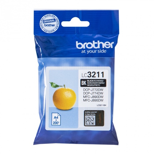 [BR-LC3211BK-MO] Brother LC3211 Cartouche Inkjet Noir Marque Originale 