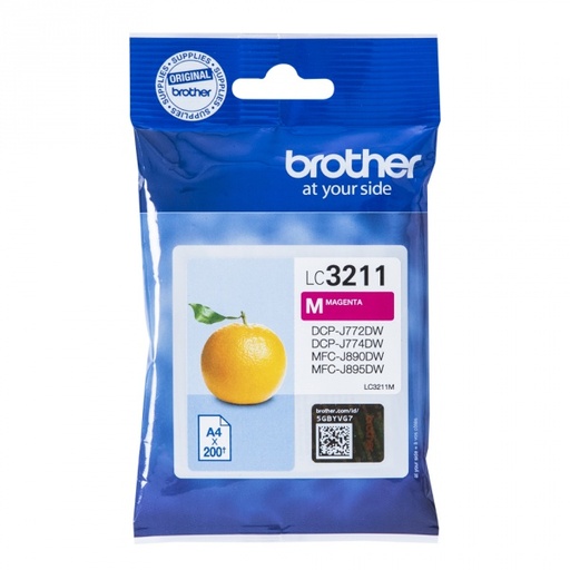 [BR-LC3211MG-MO] Brother LC3211 Cartouche Inkjet Magenta Marque Originale 