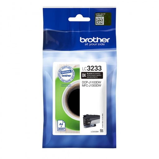 [BR-LC3233BK-MO] Brother LC3233 Cartouche Inkjet Noir Marque Originale 