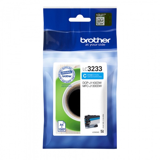 [BR-LC3233CY-MO] Brother LC3233 Cartouche Inkjet Cyan Marque Originale 