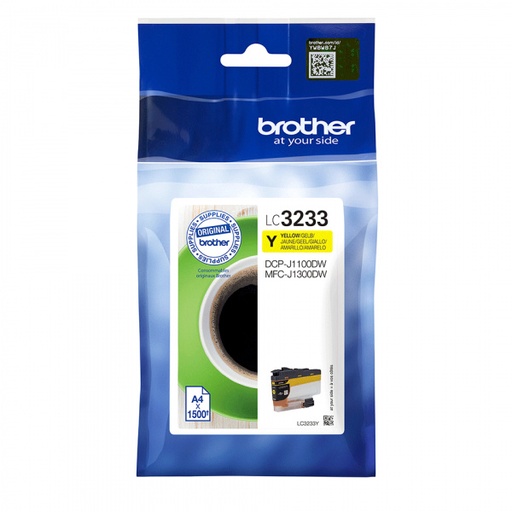 [BR-LC3233YL-MO] Brother LC3233 Cartouche Inkjet Yellow Marque Originale 