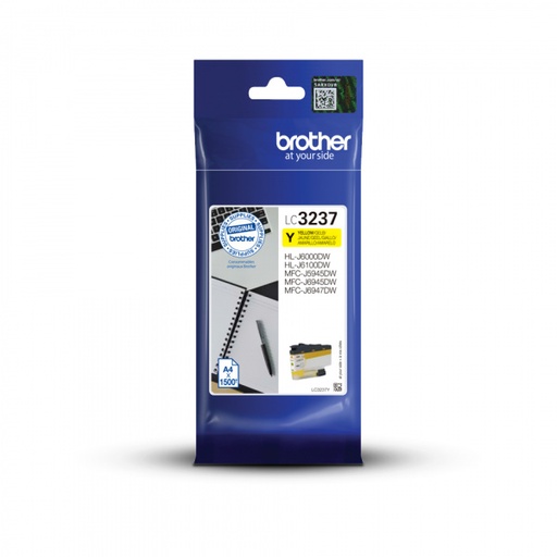 [BR-LC3237YL-MO] Brother LC3237 Cartouche Inkjet Yellow Marque Originale 