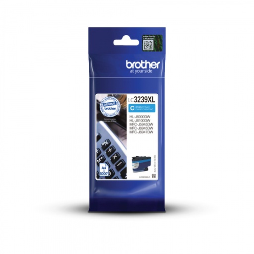 [BR-LC3239XLCY-MO] Brother LC3239XL Cartouche Inkjet Cyan Marque Originale 