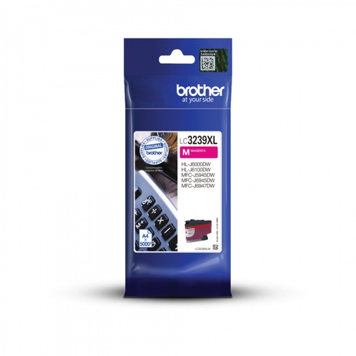 [BR-LC3239XLMG-MO] Brother LC3239XL Cartouche Inkjet Magenta Marque Originale 