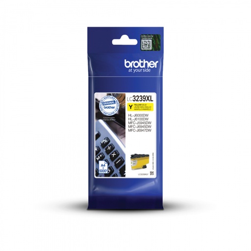 [BR-LC3239XLYL-MO] Brother LC3239XL Cartouche Inkjet Yellow Marque Originale 