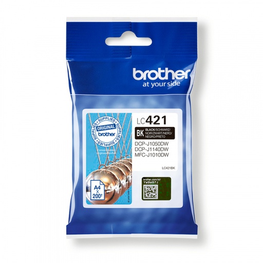 [BR-LC421BK-MO] Brother LC421 Cartouche Inkjet Noir Marque Originale 