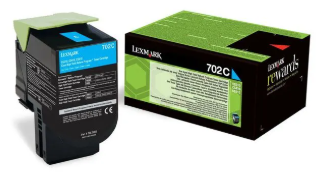 [LX-70C20CY-MO] Lexmark 70C20C0 702C Toner Cyan Marque Originale
