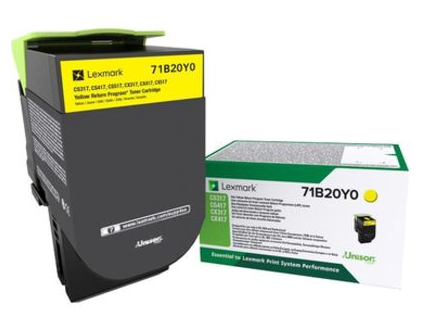 [LX-71B20YL-MO] Lexmark 71B20Y0 Yellow toner Marque Originale