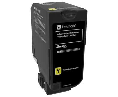 [LX-74C2SYL-MO] Lexmark 74C2SY0 Yellow toner Marque Originale