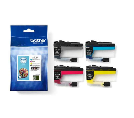 [BR-LC424VP4-MO] Brother LC424 Pack de 4 cartouches Inkjet Marque Originale LC424VAL