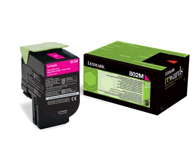 [LX-80C20MG-MO] Lexmark 80C20M0 802M Toner Magenta Marque Originale