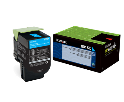 [LX-80C2SCY-MO] Lexmark 80C2SC0 80C2SCE 802SC Toner Cyan Marque Originale