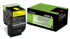 [LX-80C2SYL-MO] Lexmark 80C2SY0 80C2SYE 802SY Yellow toner Marque Originale