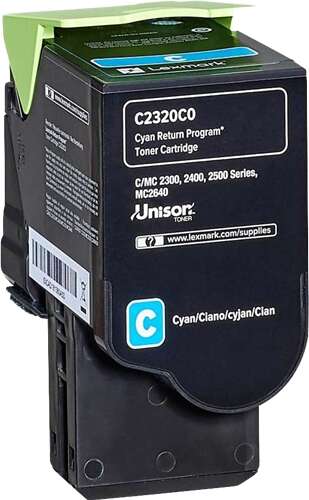 [LX-C2320CY-MO] Lexmark C2320C0 Toner Cyan Marque Originale