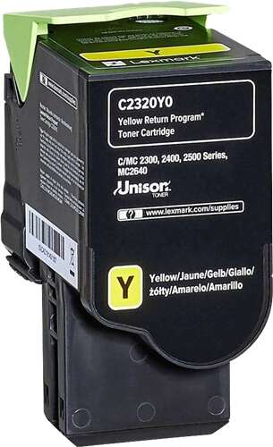 [LX-C2320YL-MO] Lexmark C2320Y0 Yellow toner Marque Originale