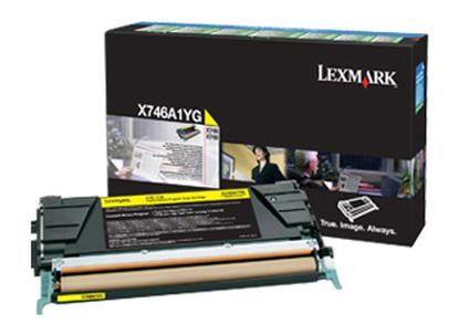 [LX-X746YL-MO] Lexmark X746A1YG Yellow toner Marque Originale