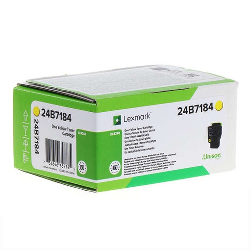 [LX-XC4240YL-MO] Lexmark 24B7184 Yellow toner Marque Originale