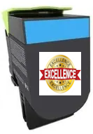 [LX-78C2XCY-RE] Lexmark 78C2XC0 Toner Cyan Haute Capacité Remanufacturé EXCELLENCE