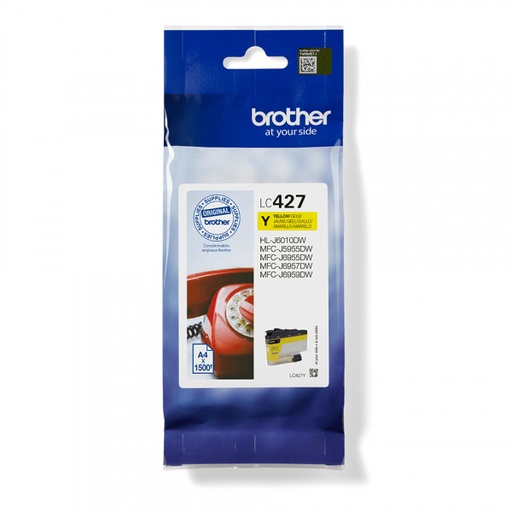 [BR-LC427YL-MO] Brother LC427 Yellow Cartouche Inkjet Marque Originale LC427Y
