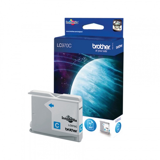 [BR-LC970CY-MO] Brother LC970 Cyan Cartouche Inkjet Marque Originale LC970C