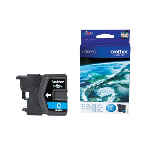 [BR-LC985CY-MO] Brother LC985 Cyan Cartouche Inkjet Marque Originale LC985C