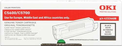 [OK-C5600BK-MO] OKI 43324408 Noir toner Marque Originale 