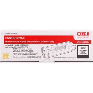 [OK-C5850BK-MO] OKI 43865724 Noir toner Marque Originale 