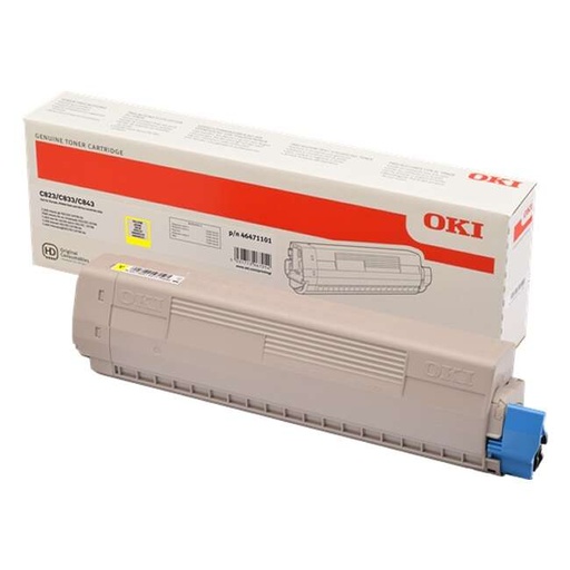 [OK-C823YL-MO] OKI 46471101 Yellow toner Marque Originale 