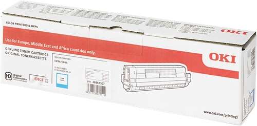 [OK-C834CY-MO] OKI 46861307 Cyan toner Marque Originale 