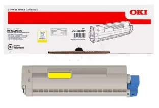 [OK-MC853YL-MO] OKI 45862837 Yellow toner Marque Originale 