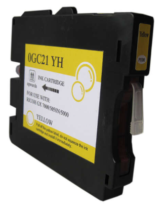 [RH-GC21YL-CP] Ricoh GC21Y Yellow Cartouche Inkjet Gel Compatible PRO 405535 405539