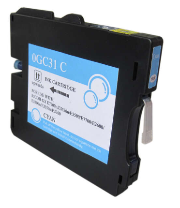 [RH-GC31CY-CP] Ricoh GC31C Cyan Cartouche Inkjet Gel Compatible PRO 405689 405702