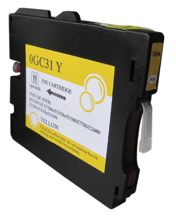 [RH-GC31YL-CP] Ricoh GC31Y Yellow Cartouche Inkjet Gel Compatible PRO 405691 405704