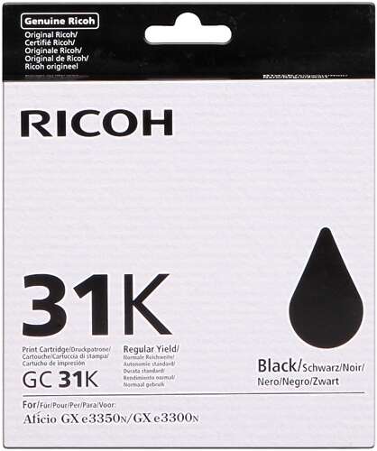 [RH-GC31BK-MO] Ricoh GC31K Noir Gel Marque Originale 405688