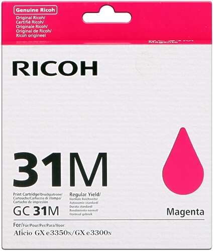 [RH-GC31MG-MO] Ricoh GC31M Magenta Gel Marque Originale 405690