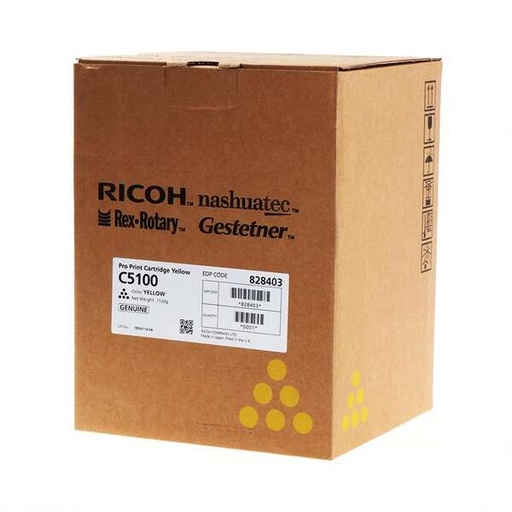 [RH-C5100CY-MO] Ricoh Pro C5100 C5110 Yellow toner Marque Originale 828403