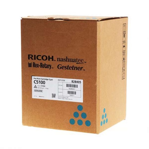 [RH-C5100YL-MO] Ricoh Pro C5100 C5110 Cyan toner Marque Originale 828405