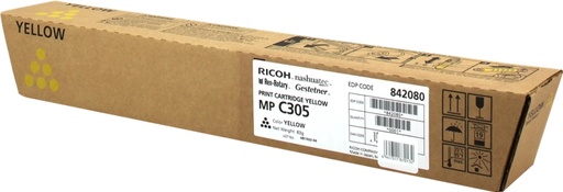 [RH-MPC305YL-MO] Ricoh 842080 841597 Yellow toner Marque Originale