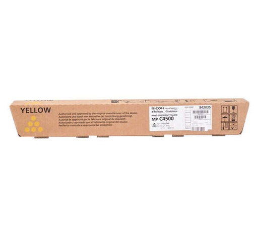 [RH-MPC3500YL-MO] Ricoh 884931 888609 842035 Yellow toner Marque Originale