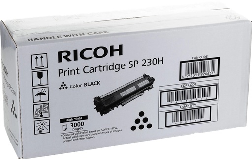 [RH-SP230HBK-MO] Ricoh SP230 Noir toner Marque Originale 408294 SP 230H