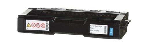 [RH-SPC252HCY-MO] Ricoh Aficio SPC252 SPC262 Cyan toner Marque Originale 407717 SPC252HEC