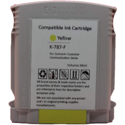 [PB-787YL-CP] Pitney Bowes 787-F Cartouche Encre Jaune Compatible PRO (timbre CP)