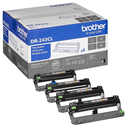 [BR-DR243CLP4-MO] Brother DR243CL Tambour Imprimante Laser Pack 4 couleurs Marque Originale