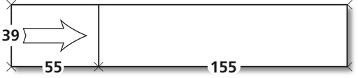 [ET-MAA155X39S] Etiquette MAA simple 155x39x1000 (5218)